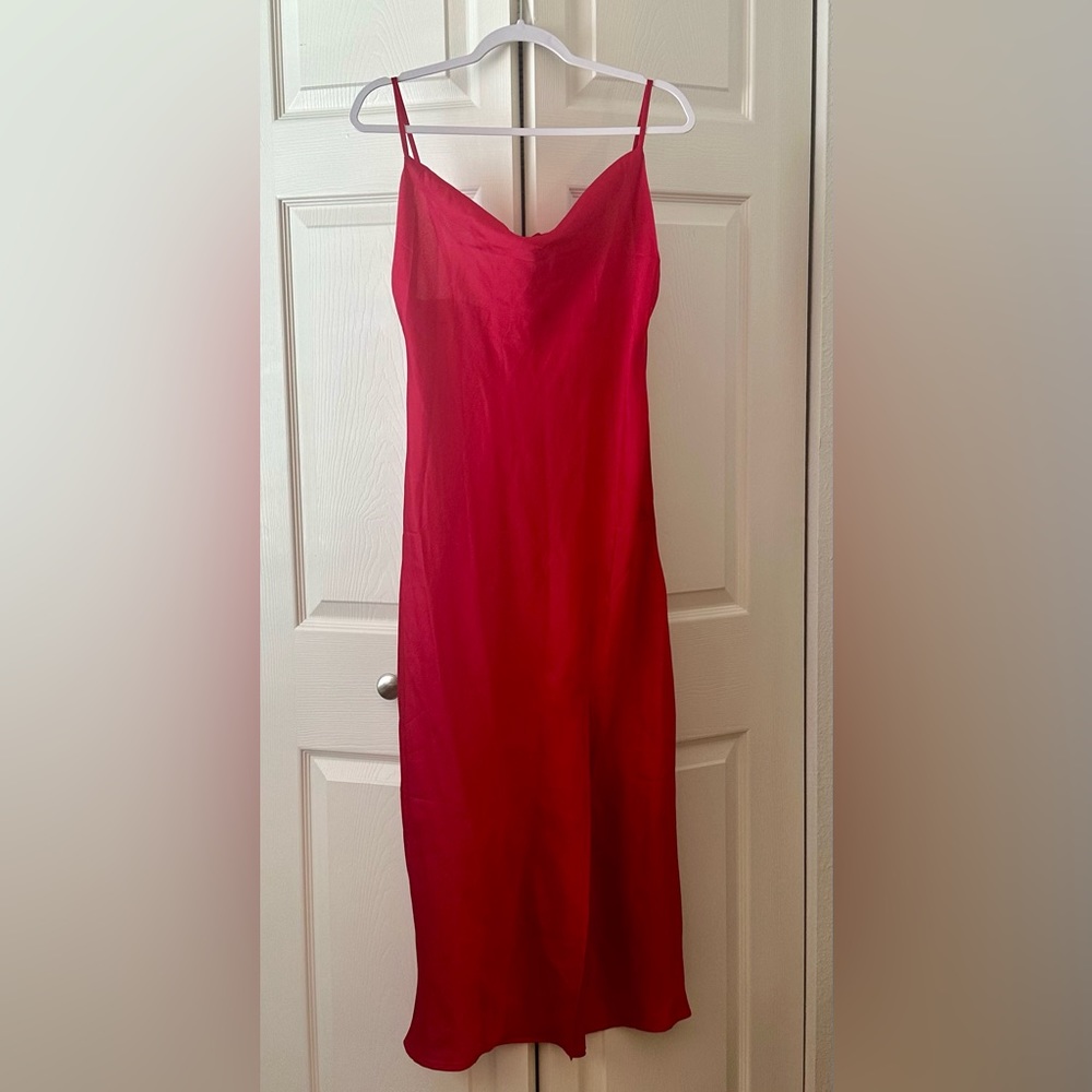 Bar III Midi Red Dress